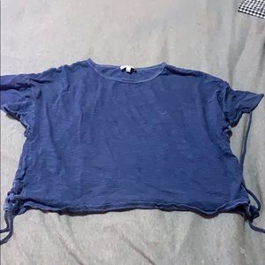 Lucky Brand Tie-up Blue Shirt